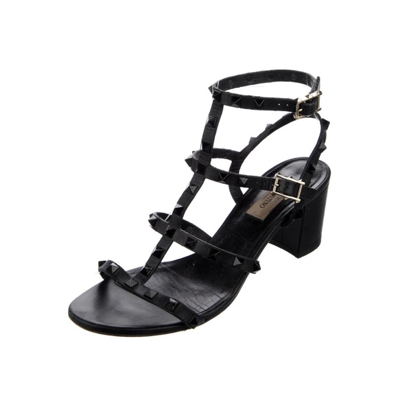 Valentino Tonal Rockstud Block Heel Size 38 - Picture 6 of 6